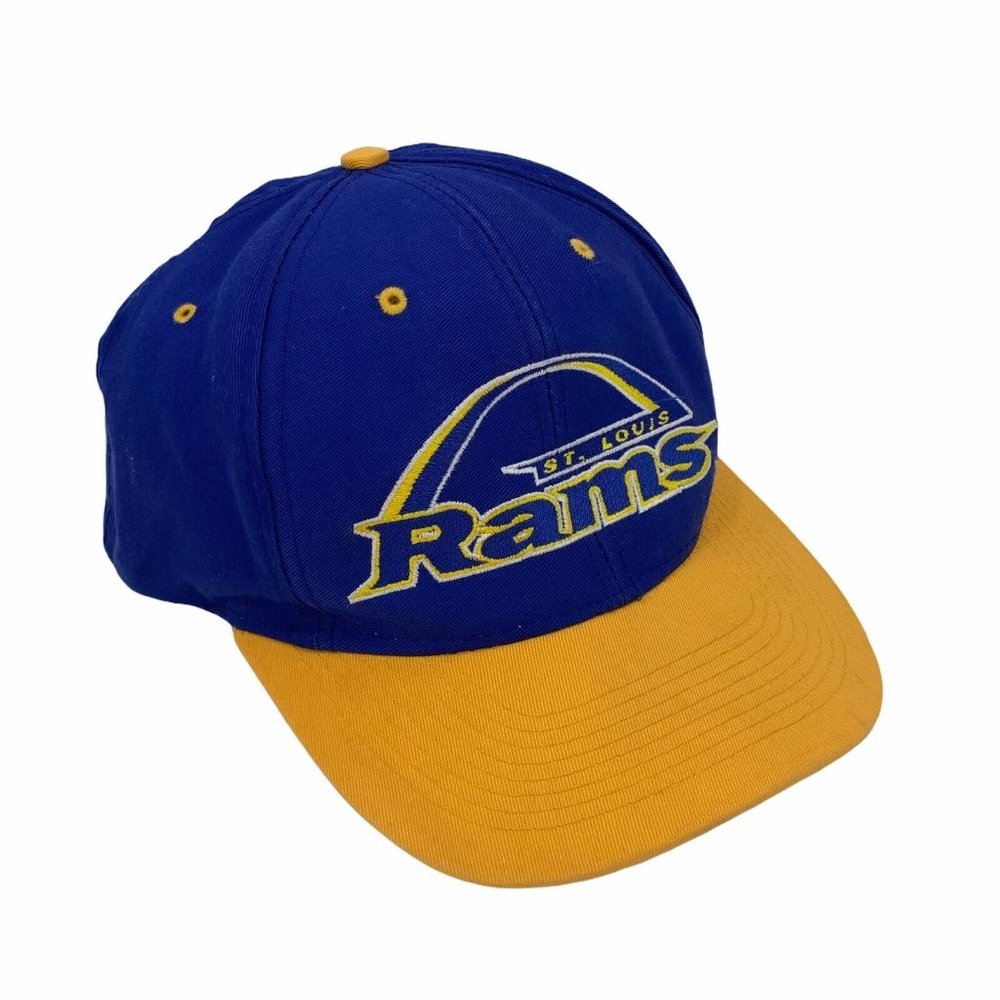 St Louis Rams Logo 7 Snapback Baseball Hat Embroidered Arch Vintage NFL